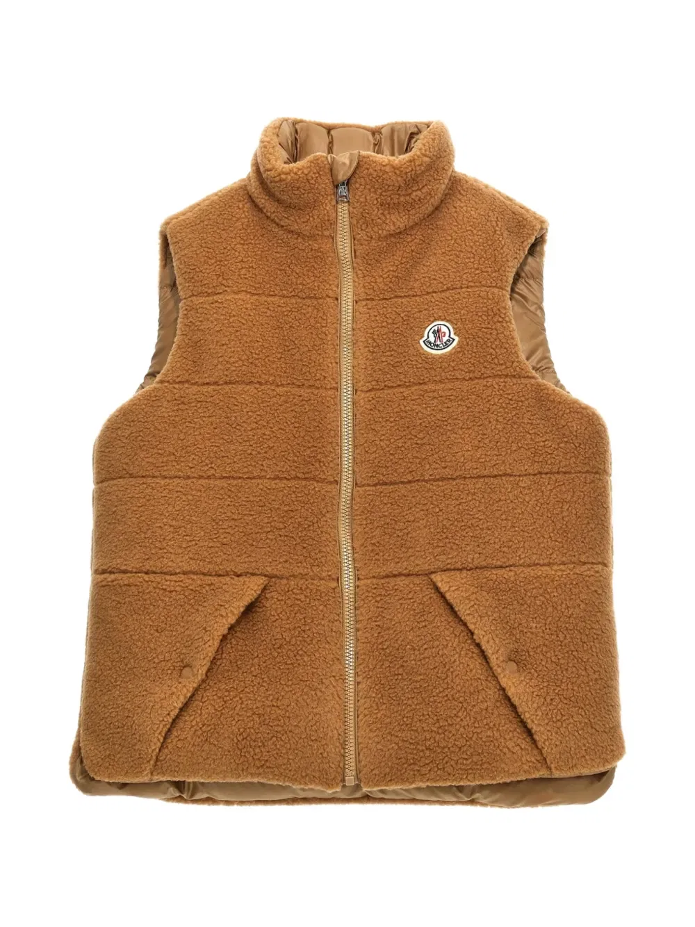 Двусторонний жилет из колбрикона Moncler Grenoble Kids, нейтральный