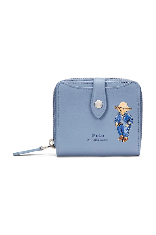 

Кожаный кошелек Polo Ralph Lauren, синий