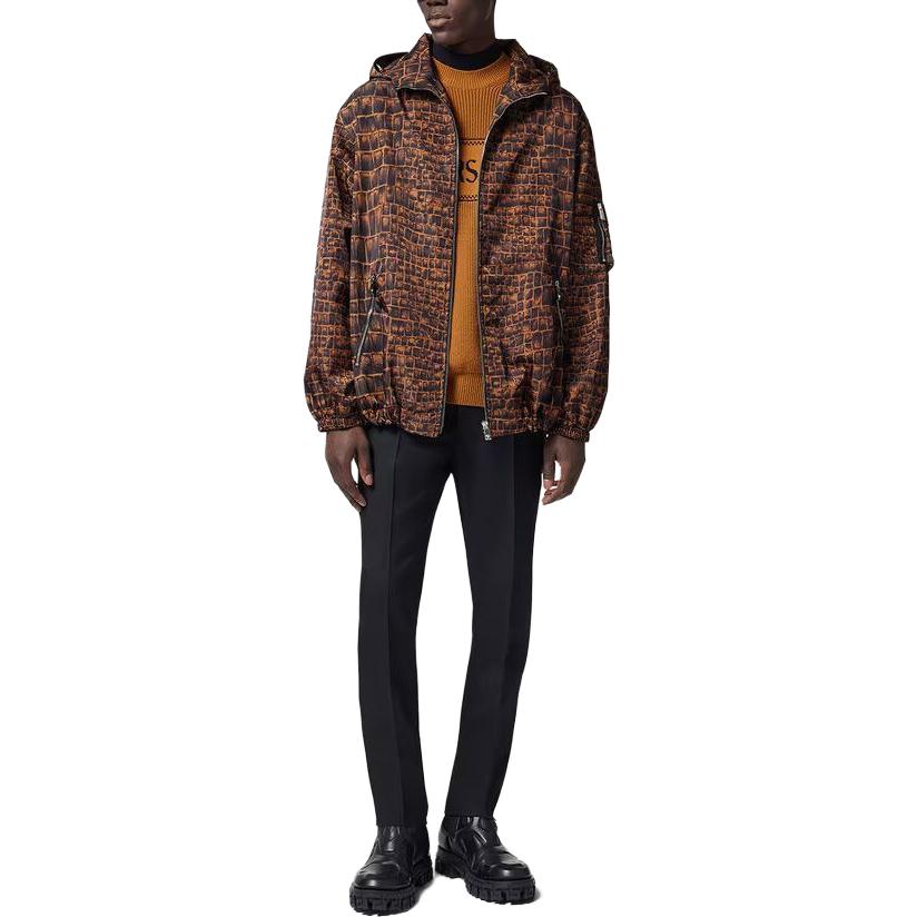 VERSACE Куртка мужская коричневая, Brown — фото 4