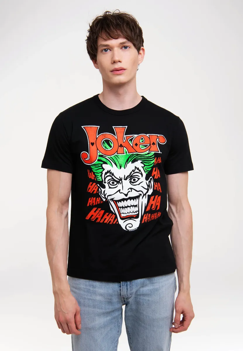 

Logoshirt Футболка "Джокер - Бэтмен", с крутым принтом, черный