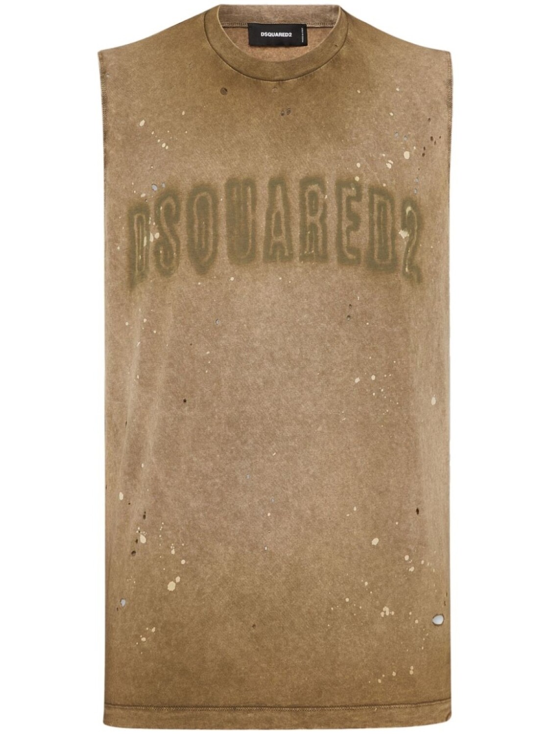 

DSQUARED2 топ с логотипом, коричневый