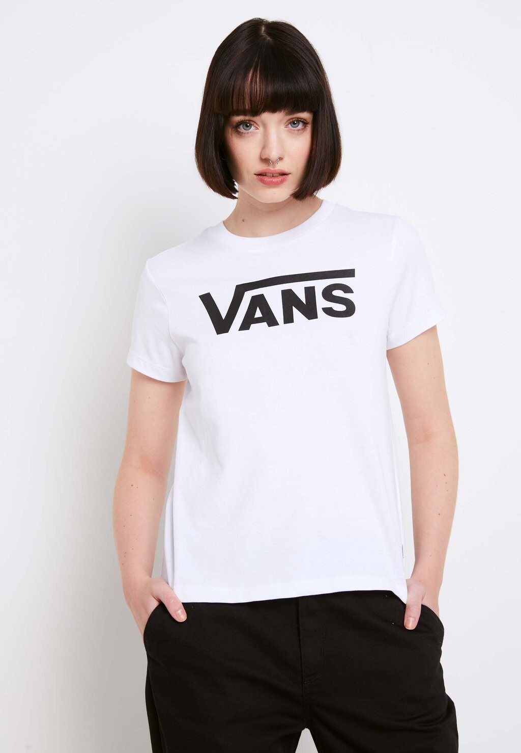

Футболка с принтом Vans, белый