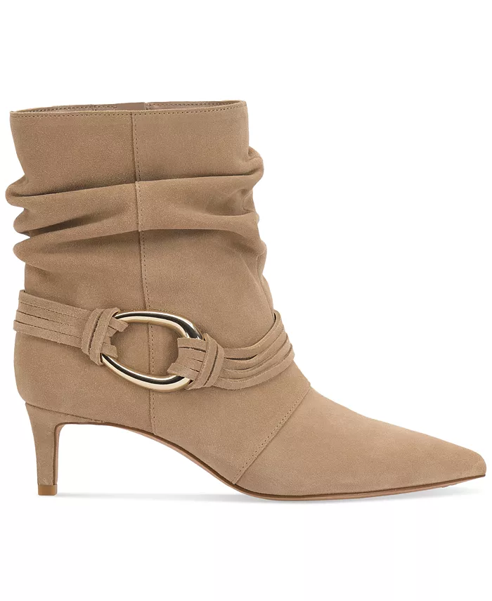 Женские ботильоны Kirpa Slouch с декором на среднем каблуке Vince Camuto, загар/бежевый — фото 2