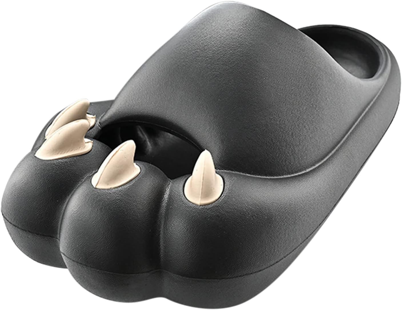 

Мужские тапочки Fashion Four Seasons для дома и ванной, с нескользящей толстой подошвой, легкие, с мультяшным дизайном, размер S Generic, черный