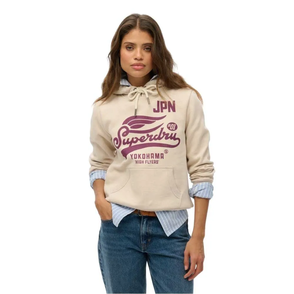 

Худи Superdry High Flyers, бежевый