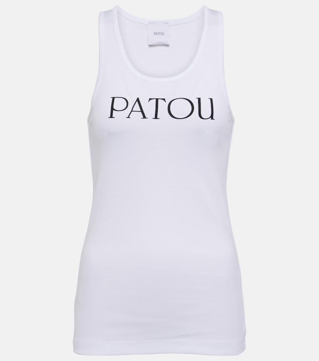 

Майка из хлопкового джерси с логотипом Patou, белый