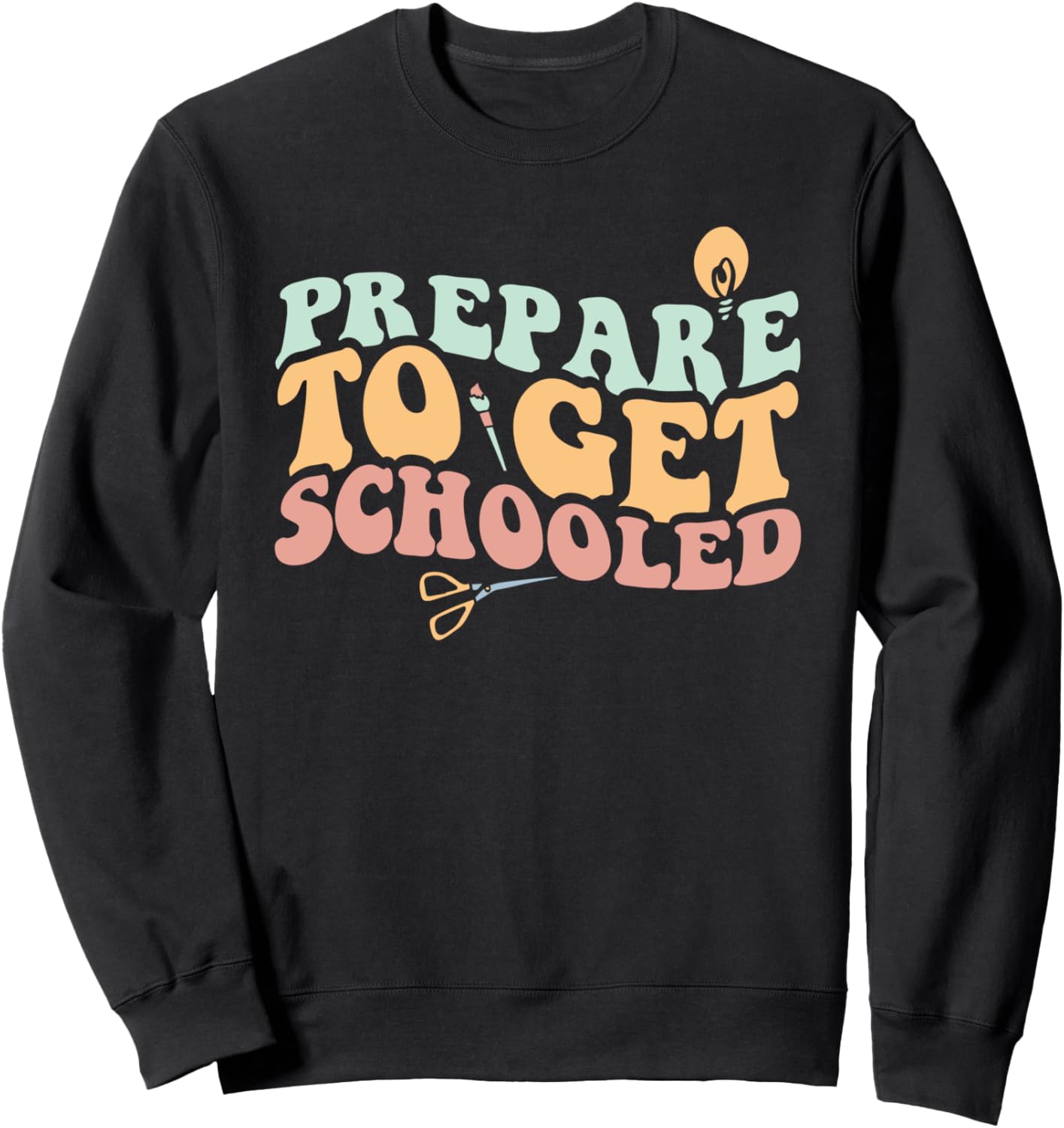 

Футболка с надписью «Готовьтесь к обучению» Funny Teacher Appearel Men Women Kids, черный