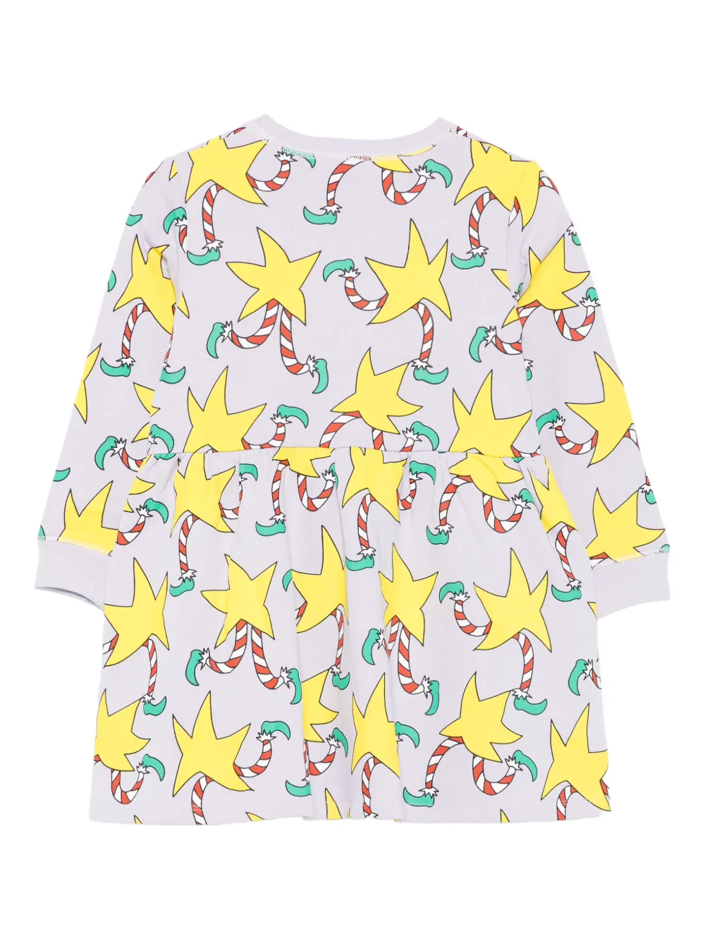 Платье с принтом Stella Mccartney Kids, серый — фото 2