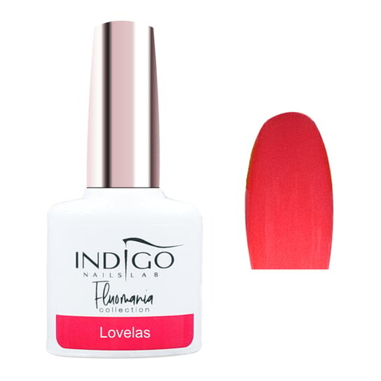 

Гибридный лак для ногтей Indigo Fluomania Lovelas 7 мл