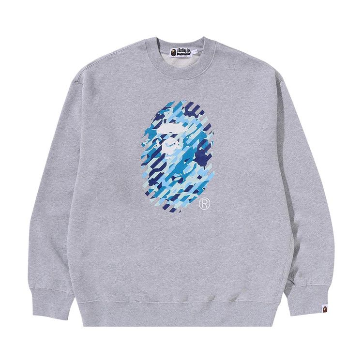 

Толстовка BAPE ABC Camo Ape Head Relaxed Fit Crewneck Sweatshirt, Grey
