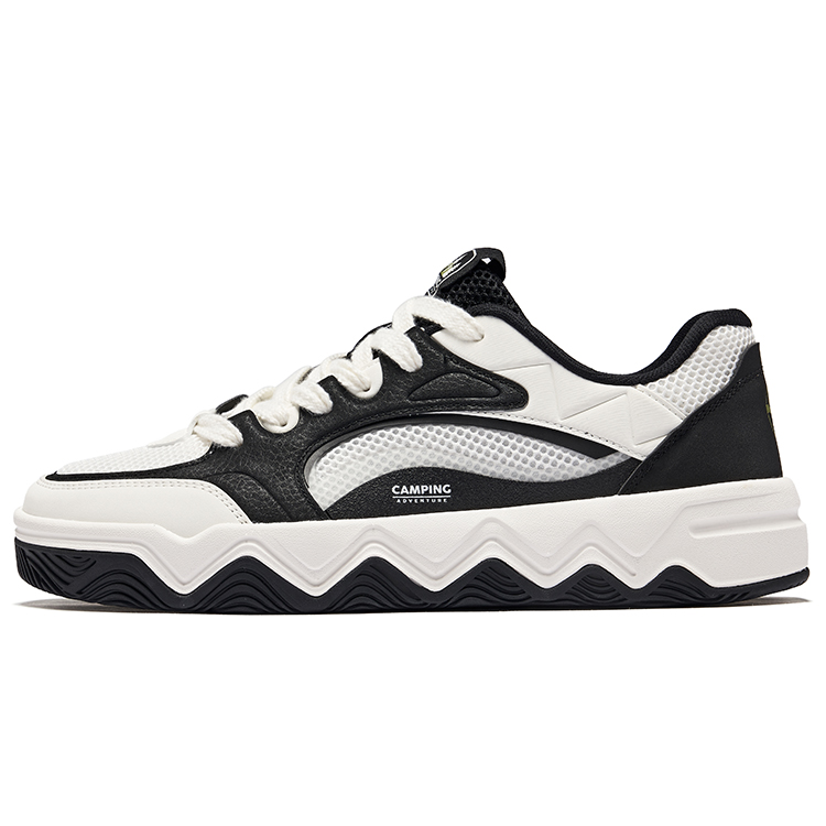 

Erke Прочные дышащие низкие кроссовки для скейтбординга, мужские, микрокристаллические, белые, угольно-черные