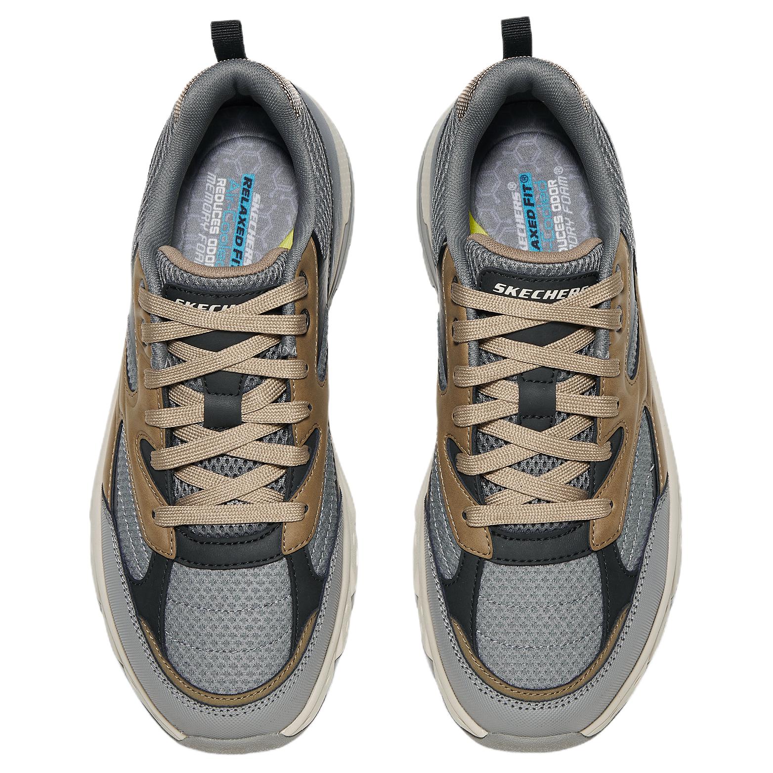 Кроссовки STREET WEAR Breathable And Lightweight Casual Shoes Men's Gray Skechers, серый — фото 4
