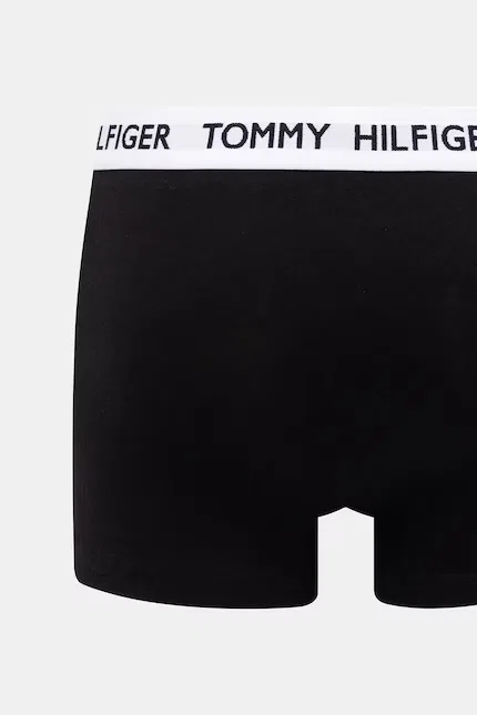 Комплект трусов Tommy Hilfiger Heritage Logo Waistband, 3 предмета, черный — фото 3