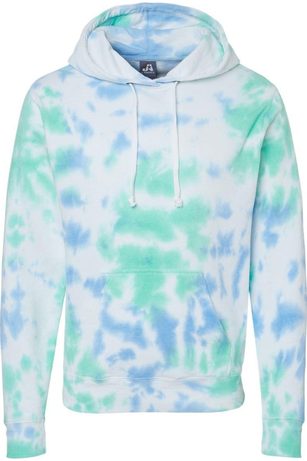 

Толстовка с капюшоном из флиса с принтом тай-дай J. America, цвет lagoon tie dye