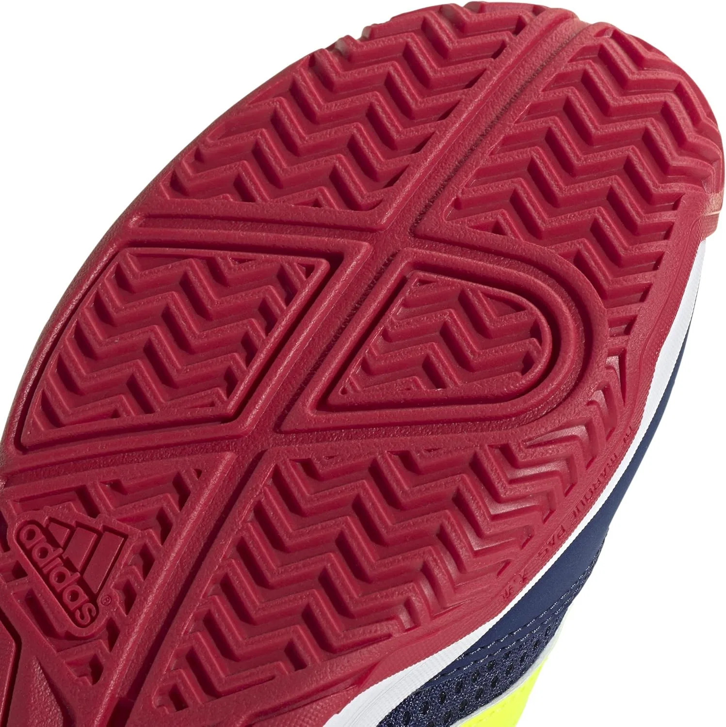 Детские теннисные кроссовки adidas, темно-синие Lucid Lemon — фото 4