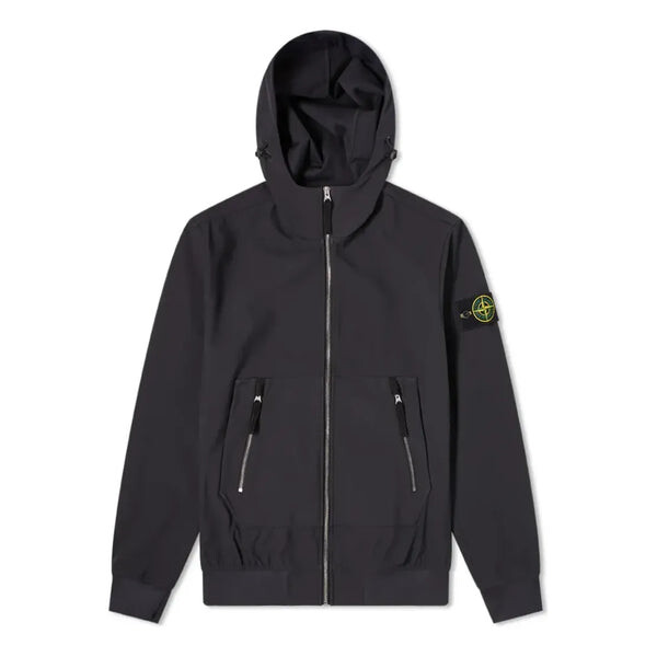 

Куртка soft shell-r hooded jacket 'navy' Stone Island, синий