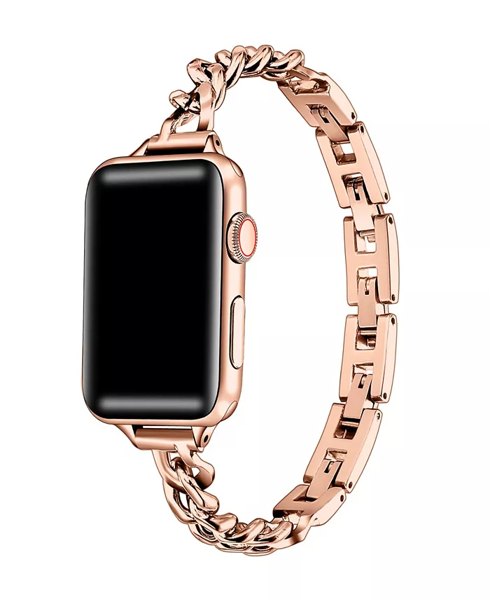 

Нержавеющий ремешок Nikki Skinny для Apple Watch 44, 45, 46, 49 мм Posh Tech, розовый