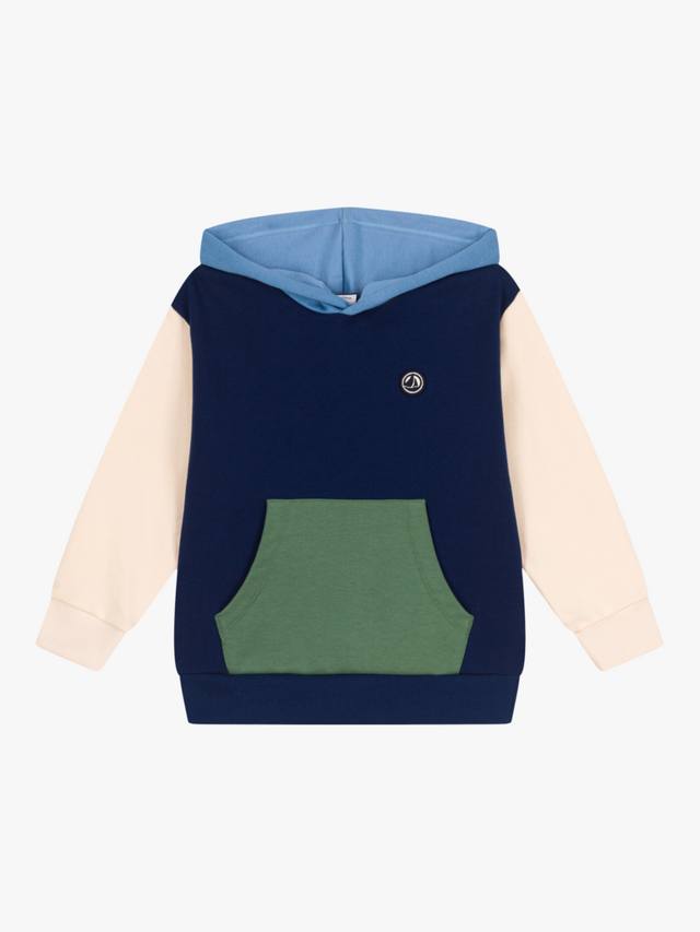 

Детская хлопковая худи с цветными блоками Petit Bateau, Medieval/Multi