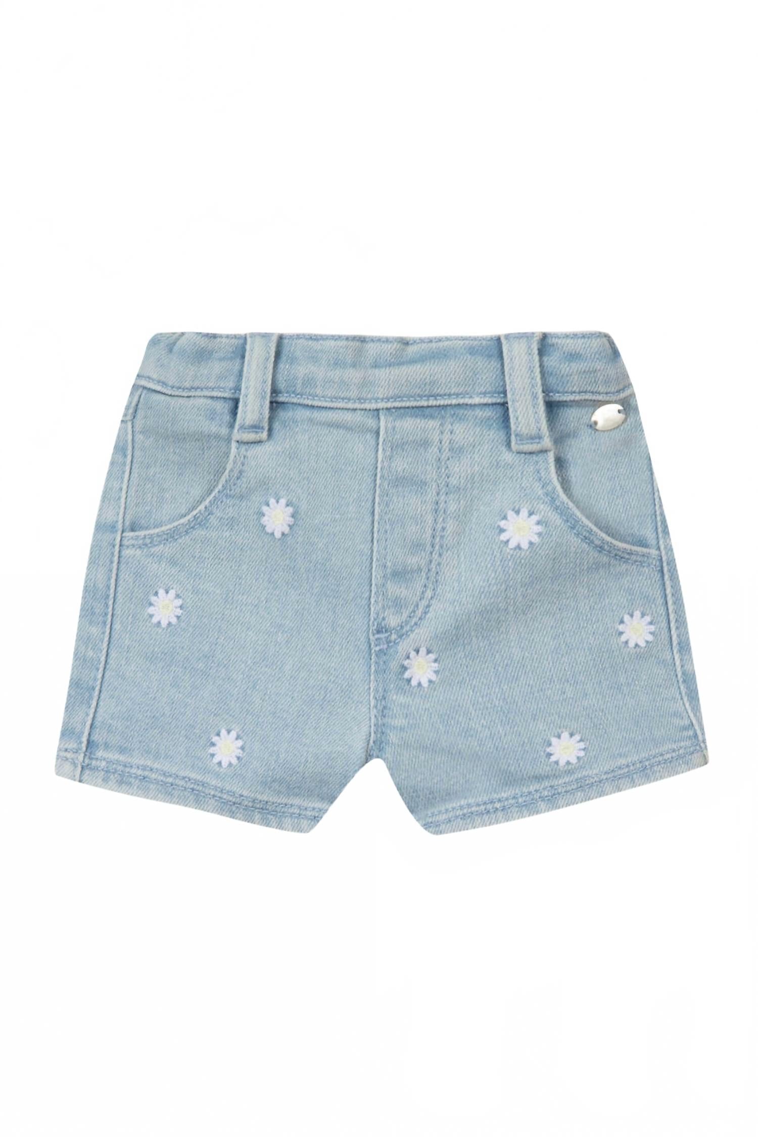 

Джимовые шорты Daisy для девочек в голубом цвете Tartine Et Chocolat
