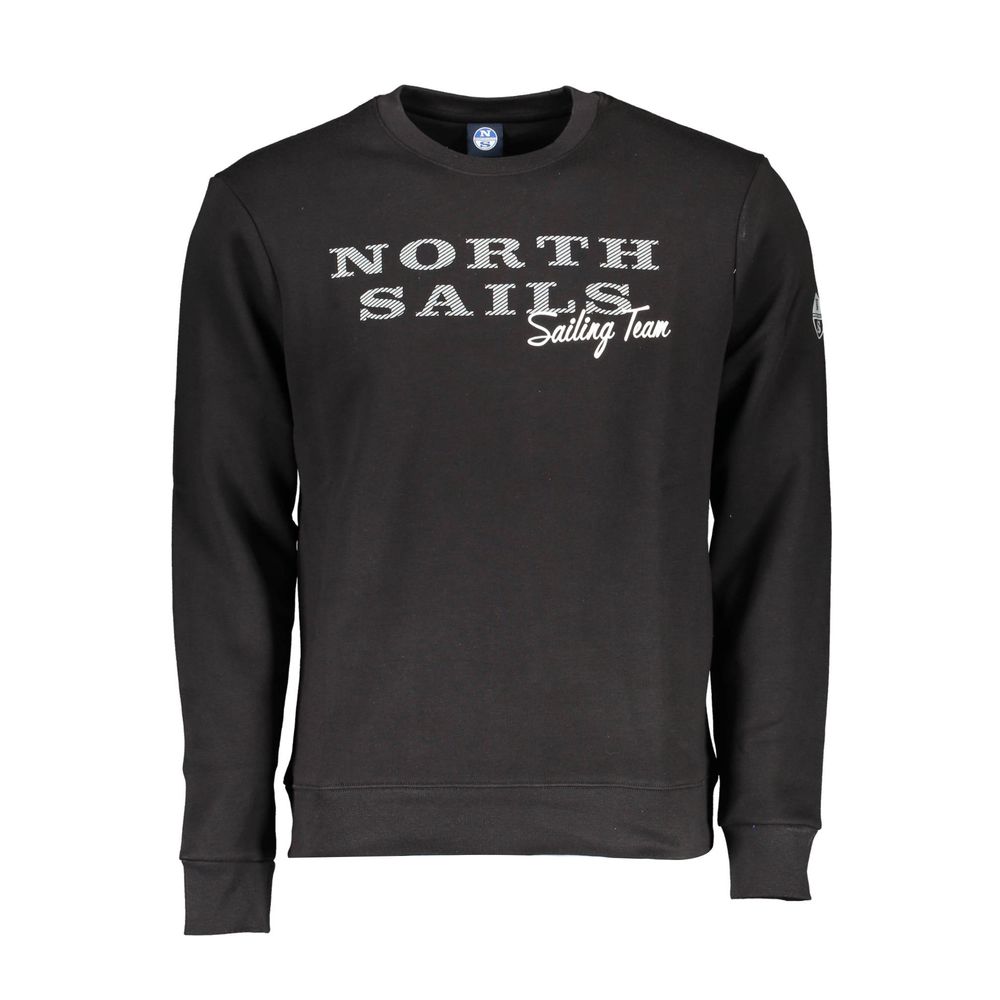 

Черный хлопковый мужской свитер North Sails