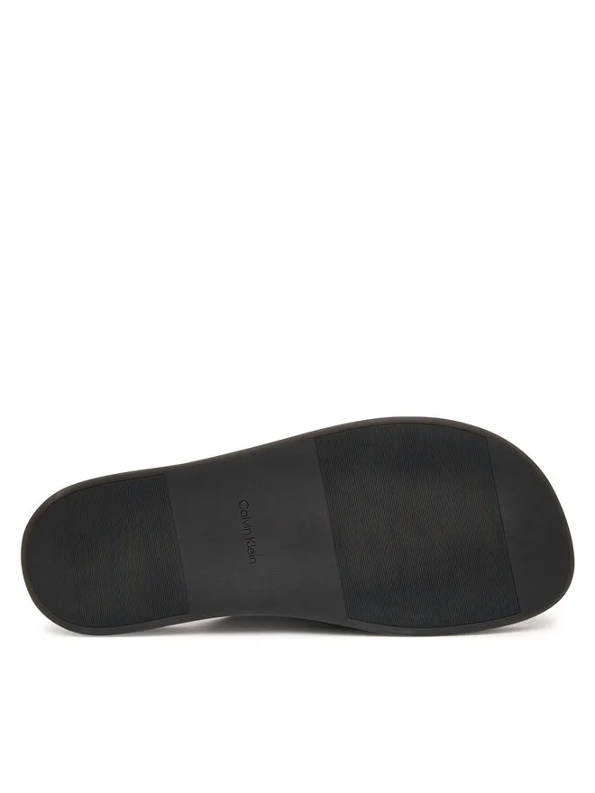 Calvin Klein Мюли Ergon Double Bar Sandal Su HM0HM02094 коричневые — фото 4