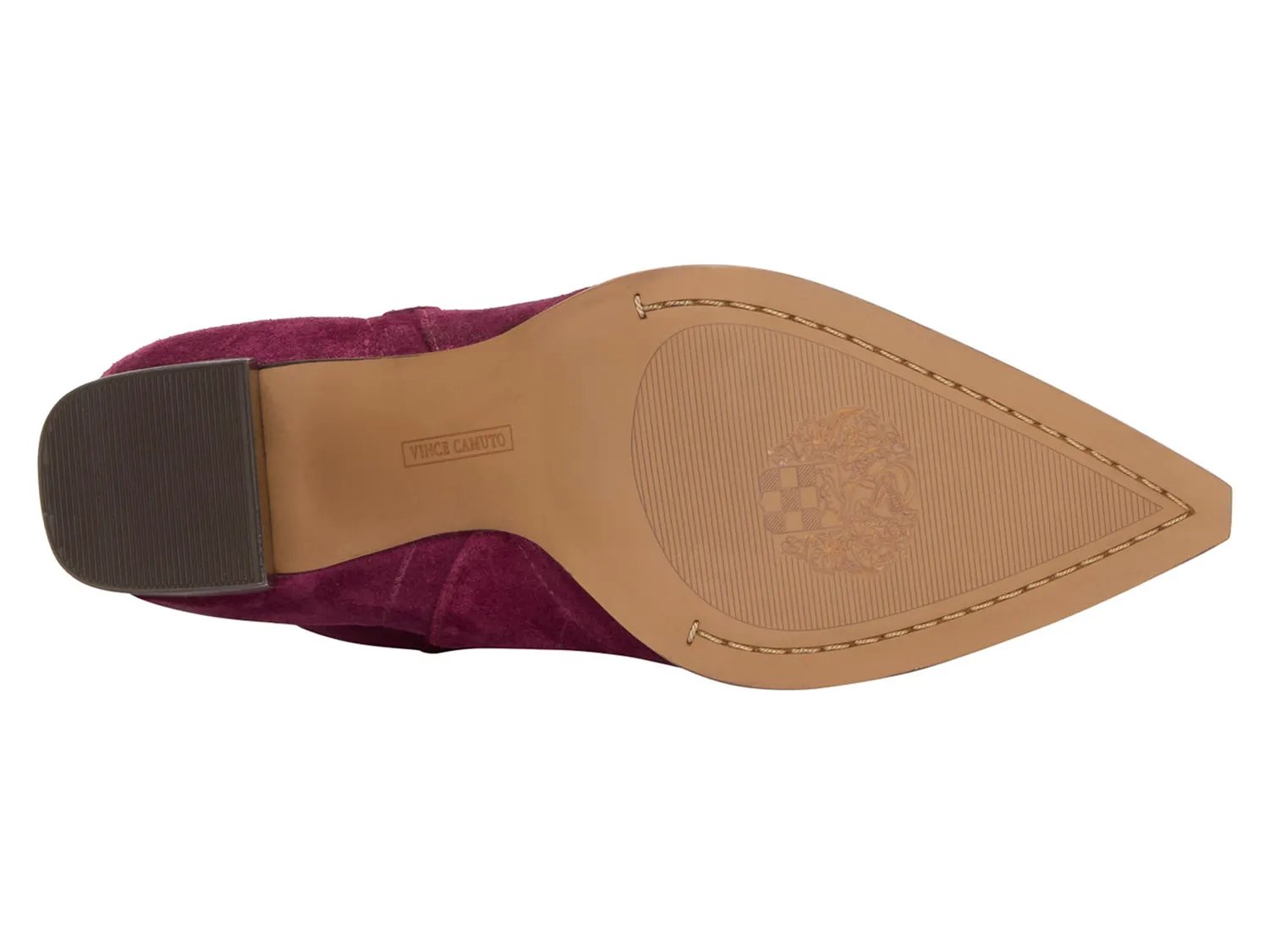 Ботинки Vince Camuto Lorrys Bootie, Wine Red Suede — фото 2