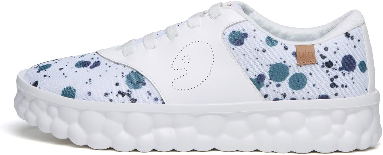 

Мужские модные кроссовки UIN Легкие прогулочные повседневные слипоны Художественно раскрашенные спортивные путешественные скейт-кроссовки Las Ramblas, Las Ramblasⅱ-spattering