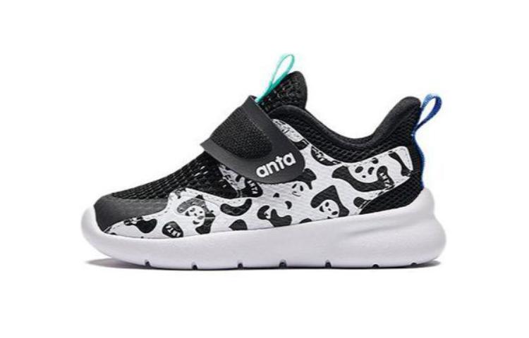 

Амортизирующие износостойкие низкие детские ботусины Black White Infant And Toddler Antakids, Black/Anta White