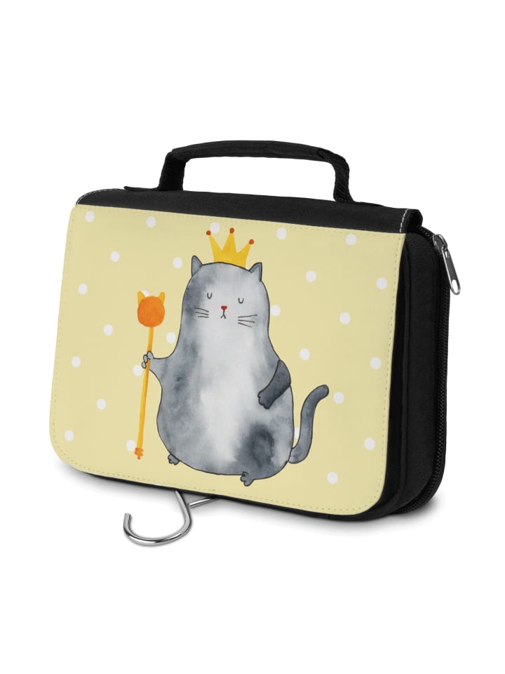 

Mr. & Mrs. Panda Косметичка Cat King без надписей, пастельно-желтого цвета
