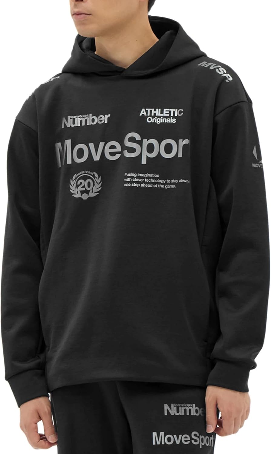 

Толстовка Move Sports ST5FSWD0MB Descente 2FACE, оригинальная, худи, для тренировок, бега, ходьбы, мужская Movesport