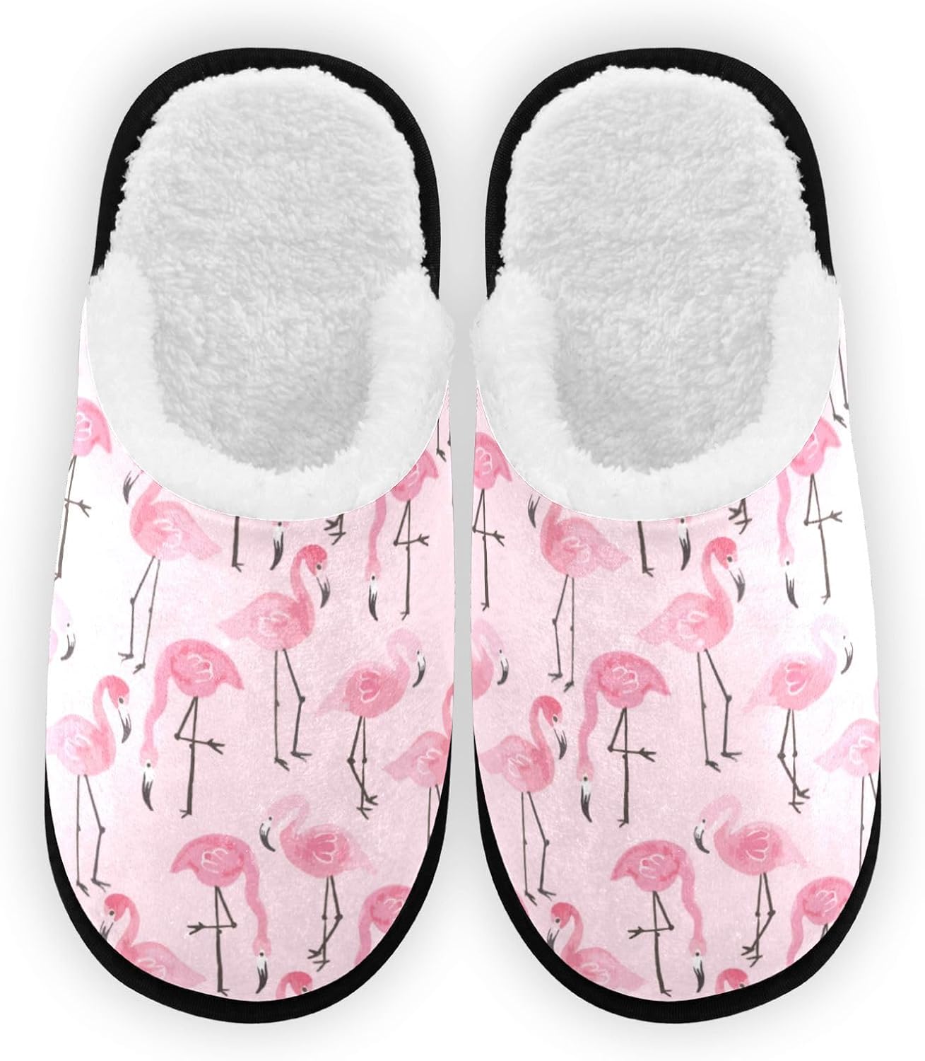 

Домашние тапочки с рисунком фламинго, с эффектом памяти, нескользящие, для дома, гостиницы, путешествий, для женщин и мужчин Glaphy, Multicolor