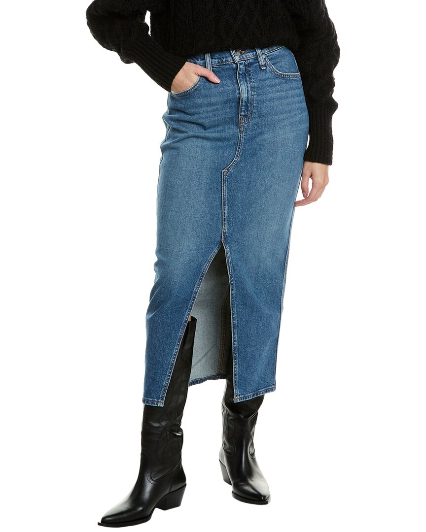 

Реконструированная юбка-миди HUDSON Jeans, синий