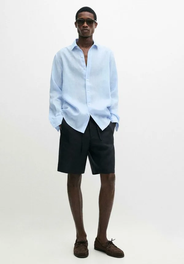 Шорты Massimo Dutti, Mottled Dark Blue — фото 2