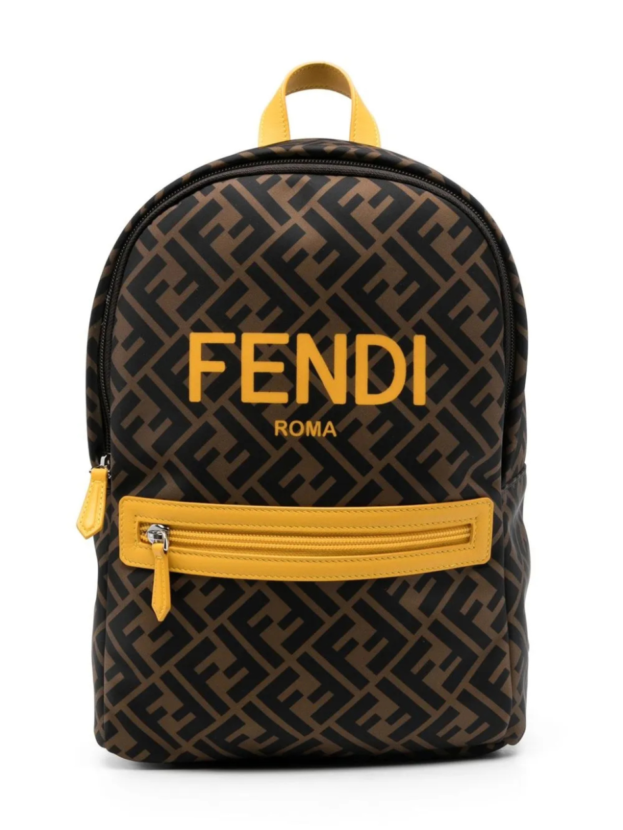 

Рюкзак с монограммой Fendi Kids, коричневый