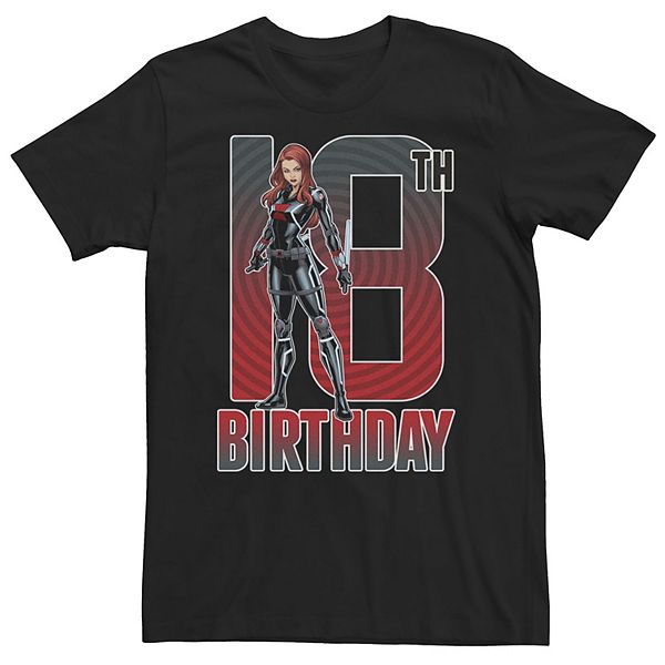 

Футболка Big & Tall Marvel Black Widow 18th Birthday Licensed Character