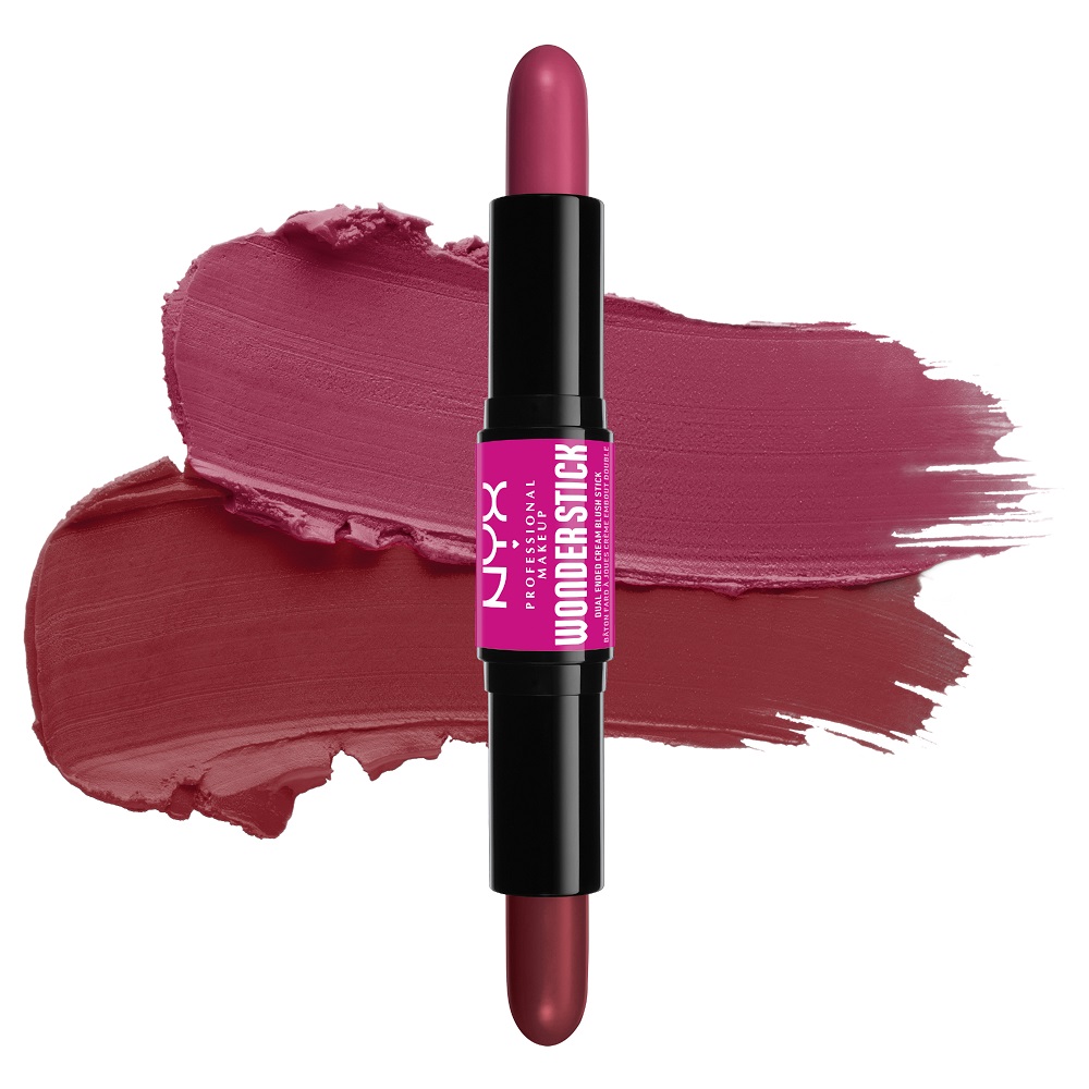 

Кремовые румяна wonder stick blush dual-ended cream blush stick Nyx Professional Makeup, цвет deep magneta ginger