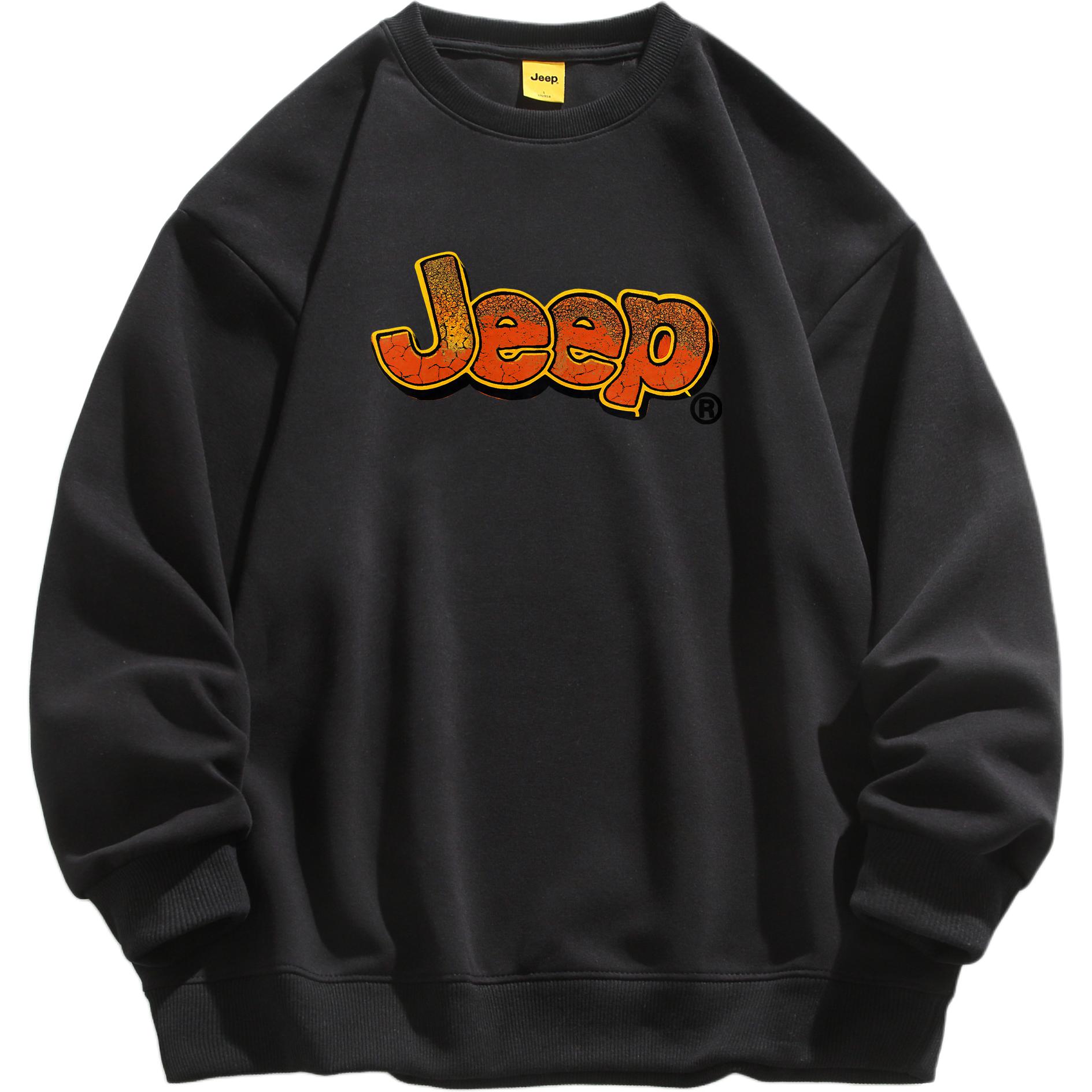 

Свитшот Unisex Crew Neck Moderate Regular Jeep, jw44-pure черный[jeep]