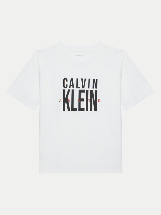 

Футболка свободного кроя Bold Graphic IB0IB02448 Calvin Klein Jeans, белый
