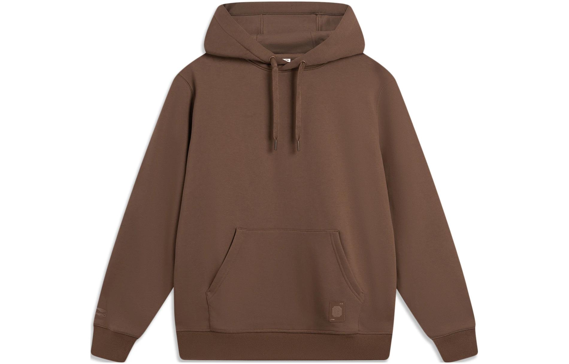 

LiNing Sports Lifestyle Collection China Color Collection Толстовка унисекс цвета молочный кофе умбра, Milk Coffee Umber