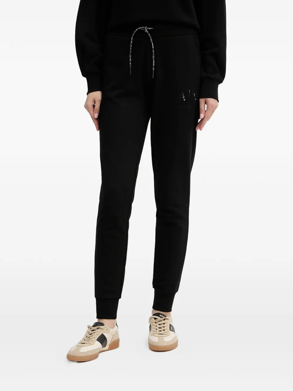 

Спортивные брюки на кулиске с логотипом Armani Exchange, черный