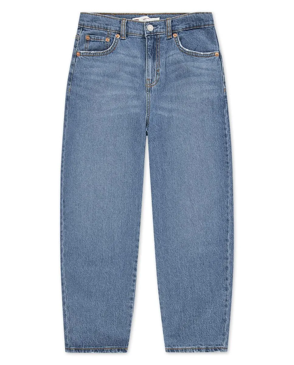 

Джинсы с высокой посадкой Barrel для девочек Levi's, синий