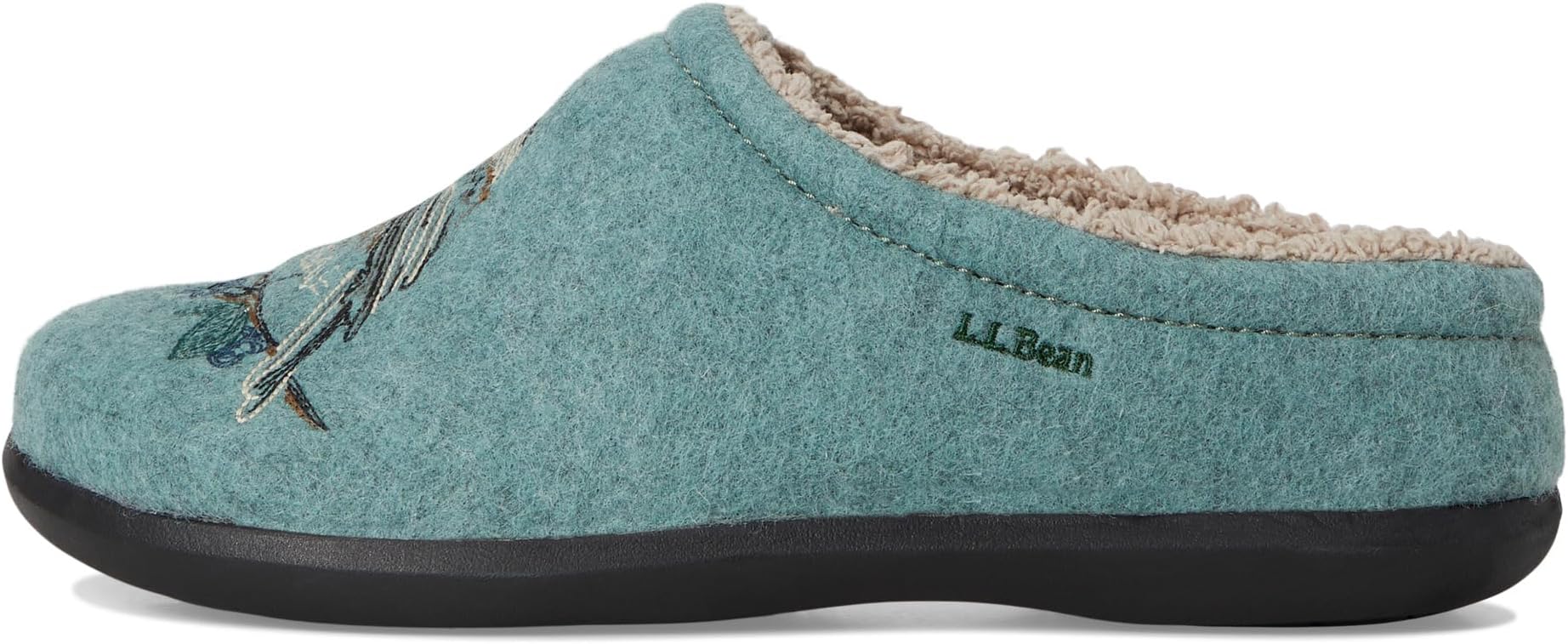 Тапочки L.L.Bean Women's Daybreak Scuff Motif 2, Faded Sage/Chickadee — фото 4