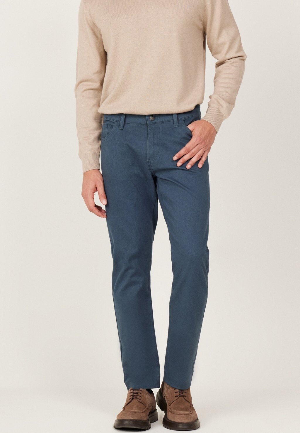 

Брюки Slim Fit Five Pocket AC&CO / ALTINYILDIZ CLASSICS, цвет oil