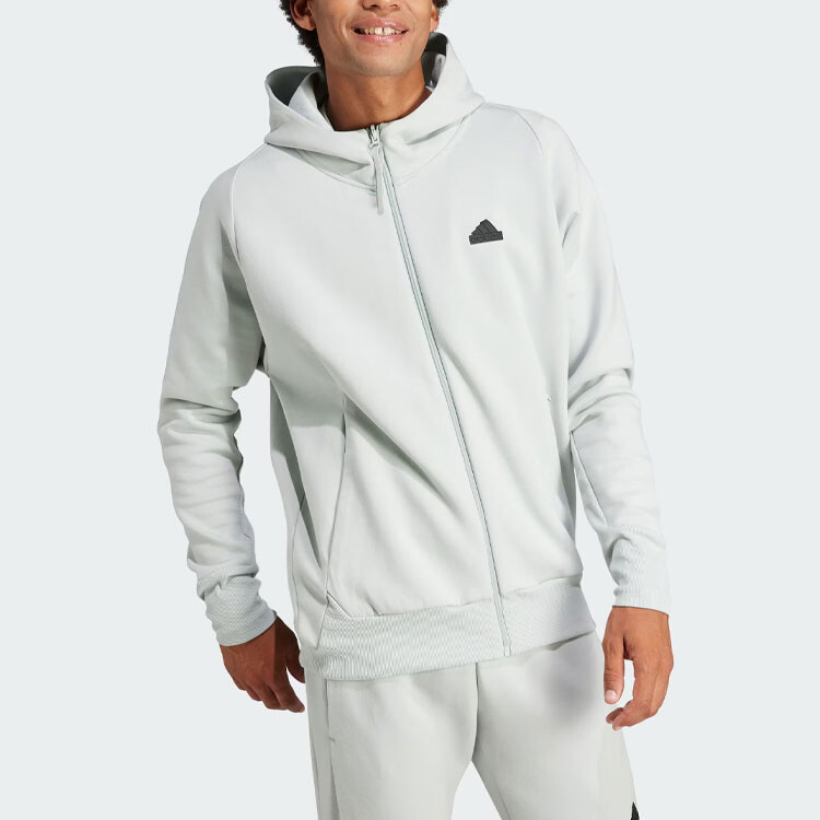 Куртка ZNE мужская серебристо-серая Adidas, серый — фото 2