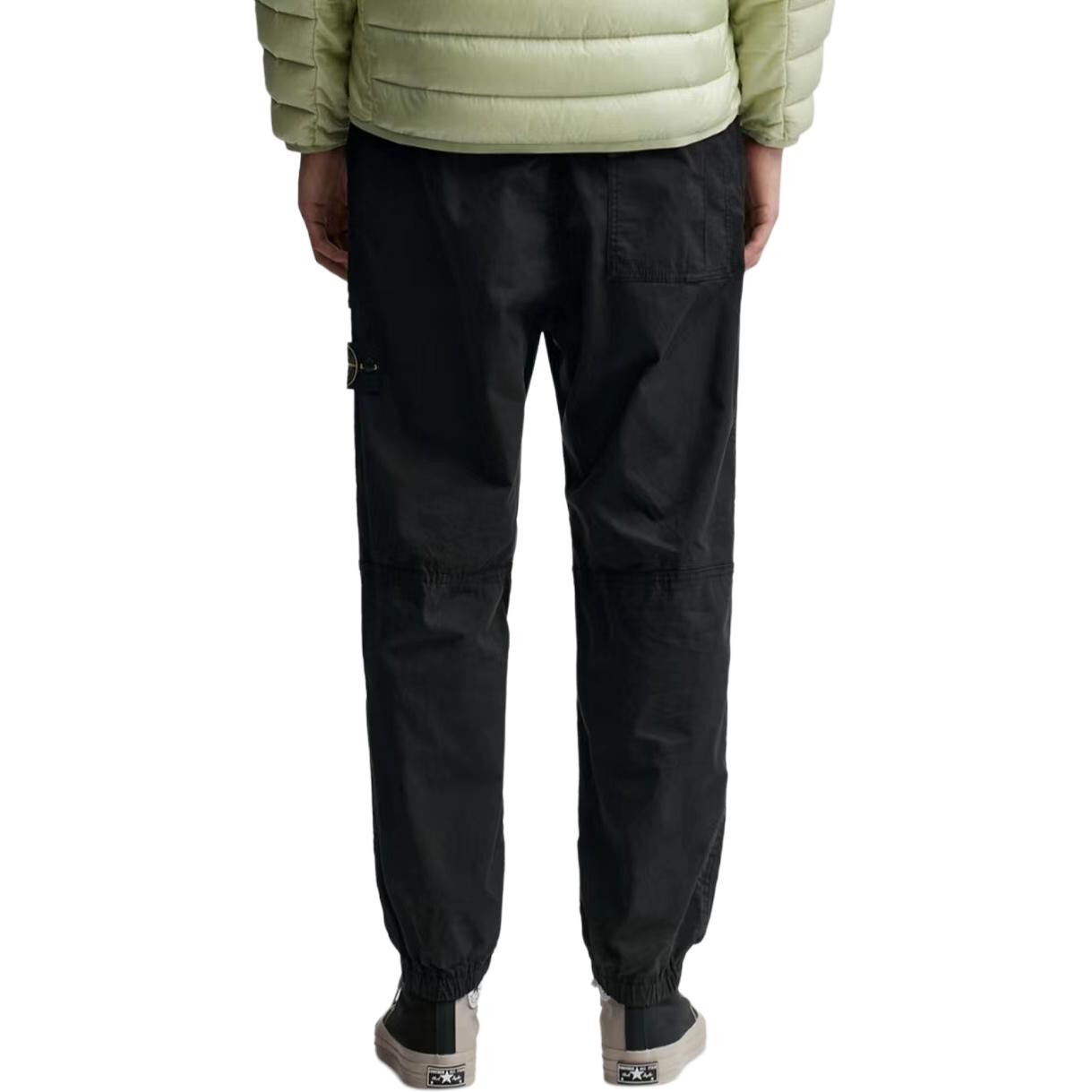 Брюки мужские Stone Island Compass-patch Cargo, черный — фото 4