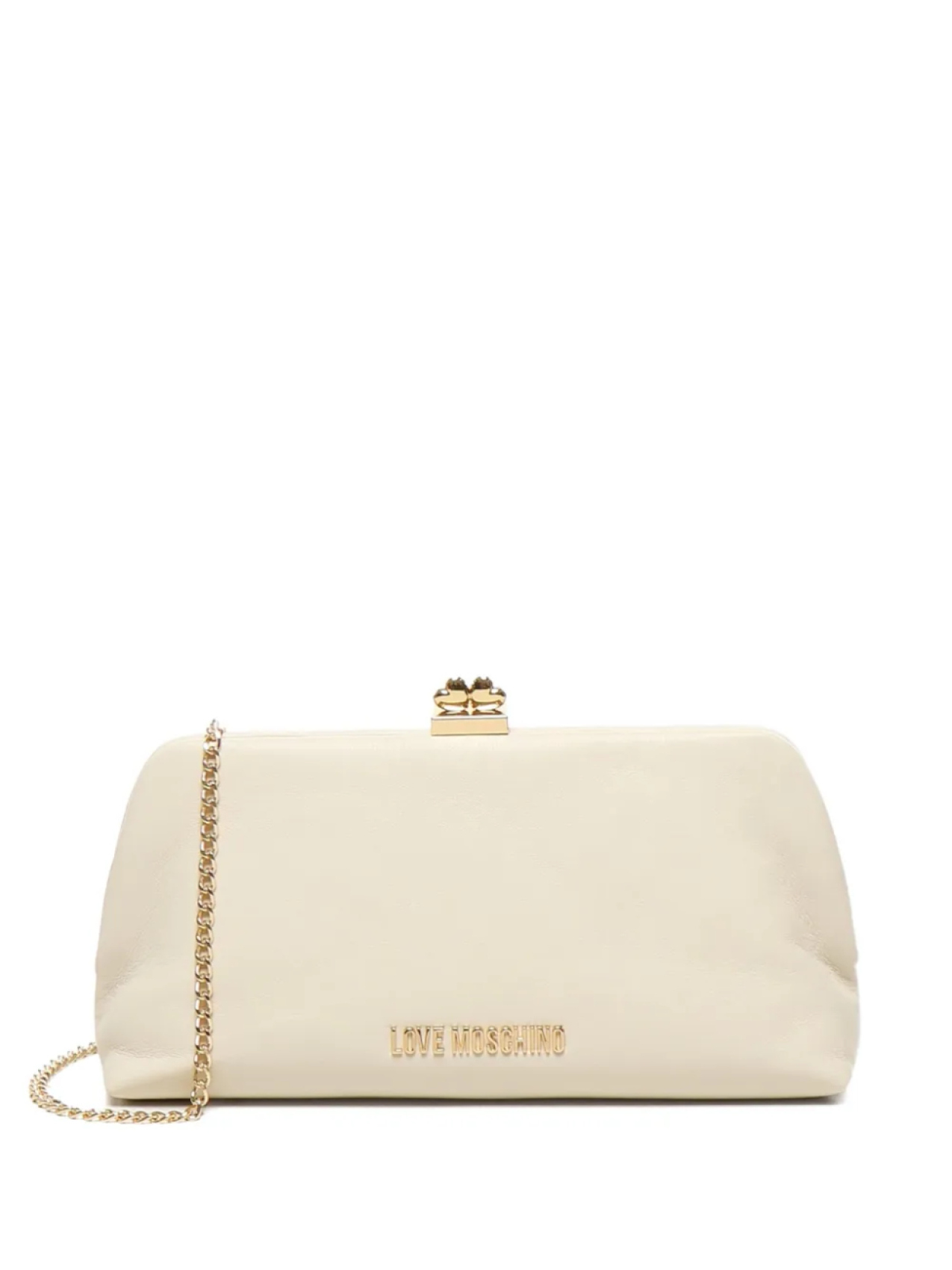 

Сумка-клатч Love Moschino с застежкой-цепочкой, белый