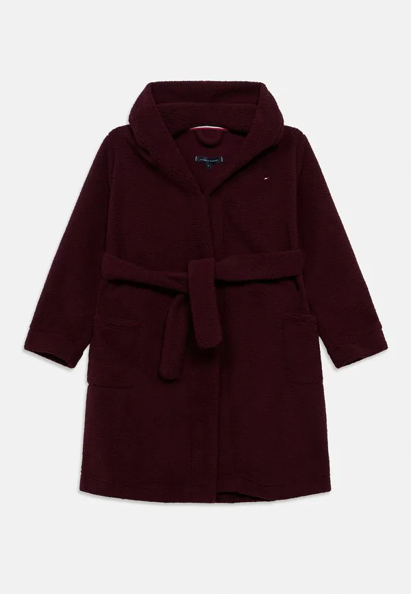 Халат в подарок, универсальный халат Tommy Hilfiger, Deep Burgundy