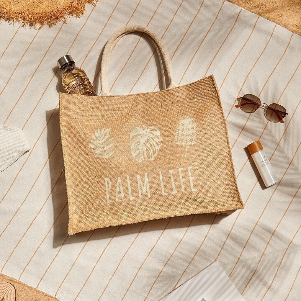 

Джутовая сумка Palm Life 42 x 12 x 35 см Ocean Home Textile