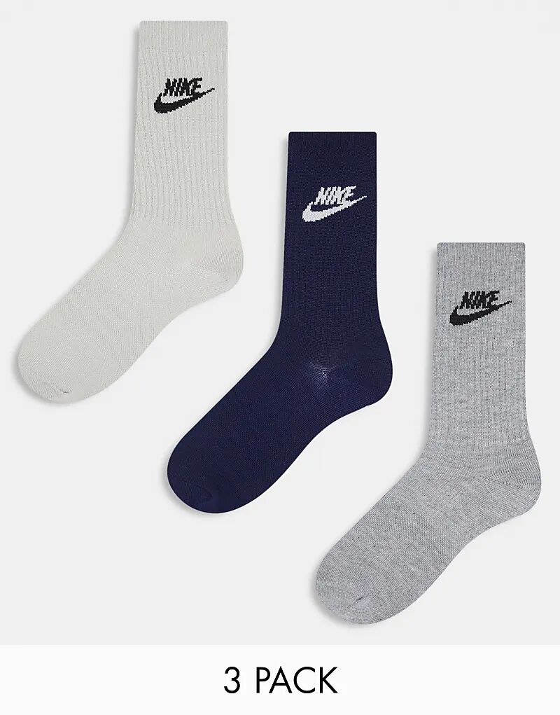 

Носки Everyday Essential, 3 пары, многоцветные Nike