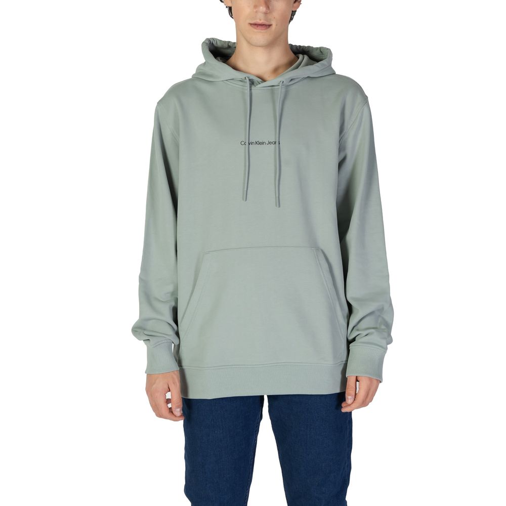 

Зеленый хлопковый свитер Calvin Klein Jeans